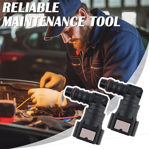2PCS Fuel Line Connector,Elbow 90° Fuel Line Quick Connect 9.49-ID8 with Gasket Design for Quick Connection of Oil Pump/Fuels Lines,Professional Quicks Connect Fuels Lines Fittings in Saudi Arabia