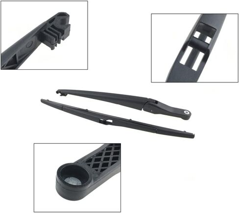Auto Rear Windshield Wiper, Compatible with Toyota Sienna 2011-2021, Black Rear Winshield Scraperto in Saudi Arabia