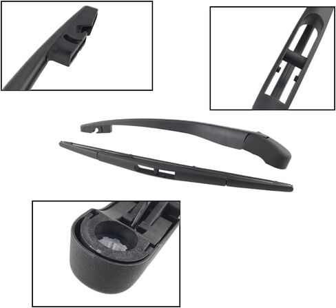 Auto Rear Windshield Wiper, Compatible with Honda Fit 2015-2020, Black Rear Winshield Scraperto in Saudi Arabia