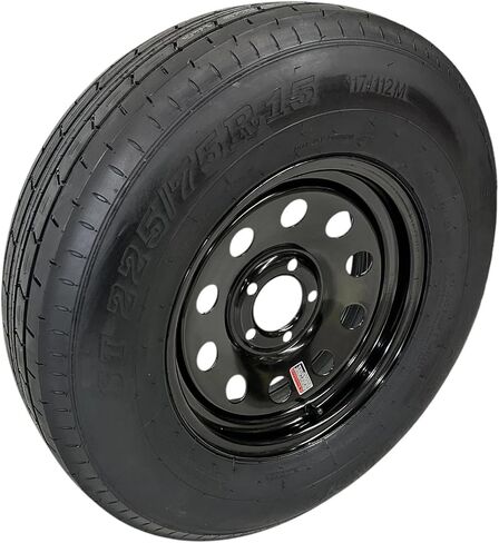 إطار مقطورة على RIM ST225/75R15 LRE شعاعي خاص 5 × 5 "عجلة معدنية أسود in Saudi Arabia