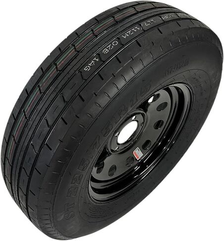 إطار مقطورة على RIM ST225/75R15 LRE شعاعي خاص 5 × 5 "عجلة معدنية أسود in Saudi Arabia