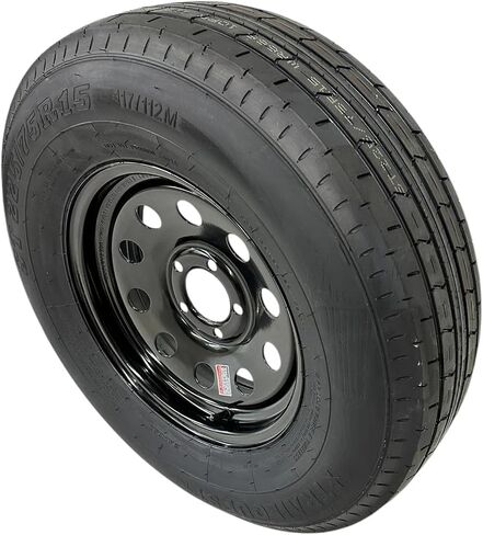 إطار مقطورة على RIM ST225/75R15 LRE شعاعي خاص 5 × 5 "عجلة معدنية أسود in Saudi Arabia