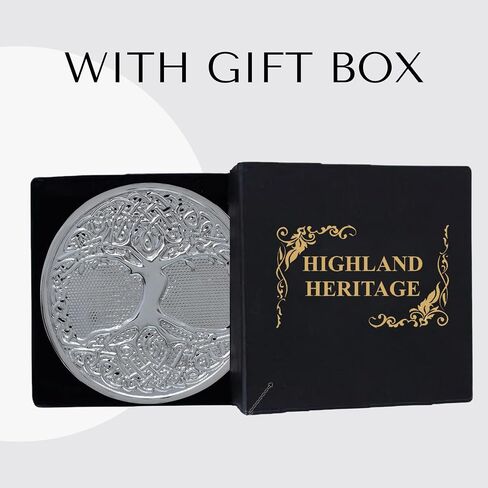 Celtic Tree of Life Belt Belt Buckle - التصميم الاسكتلندي التقليدي مع الانتهاء من العتيقة ، مثالي للبلدان وملابس المرتفعات in Saudi Arabia