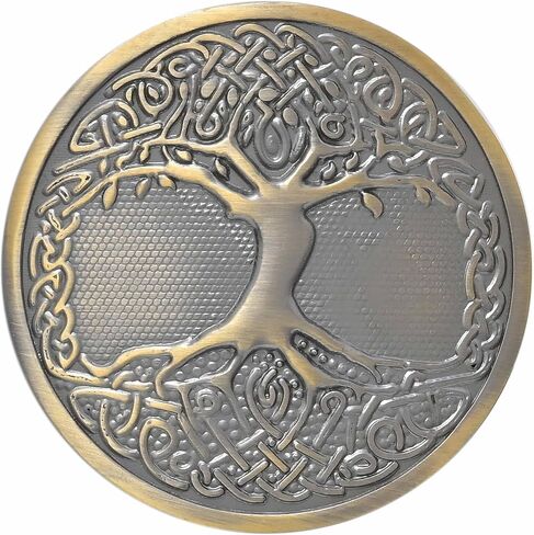 Celtic Tree of Life Belt Belt Buckle - التصميم الاسكتلندي التقليدي مع الانتهاء من العتيقة ، مثالي للبلدان وملابس المرتفعات in Saudi Arabia