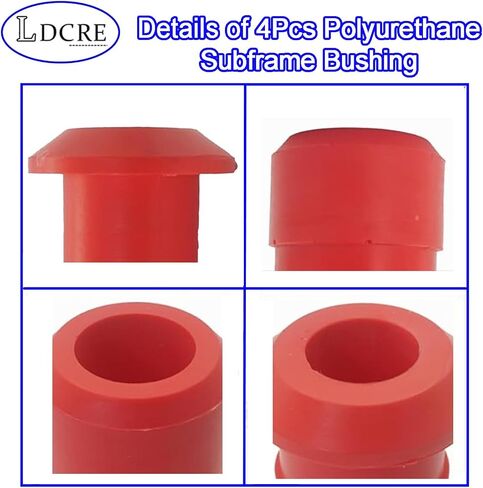 4Pcs Polyurethane Subframe Bushing Kit,Compatible With Nissan Rogue 2008-2013,Front & Rear Sub Frame Bushing Kit Replaces 54466-JD000 54467-BR00A,Red in Saudi Arabia
