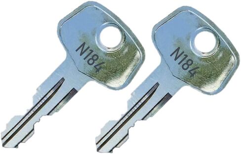2 Thule N184 Replacement Keys - Roof Racks, Rails, Cargo Box, Carriers, Crossbars, Haulers, Bags (Codes N001-N250 or N001R-N250R) Better Than OEM! in Saudi Arabia
