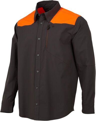 Beretta Men's Ozark Tech Button-Down Moisture-Wicking Quick-Drying Breathable Long Sleeve Outdoor Field Hunting Shirt in Saudi Arabia