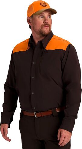 Beretta Men's Ozark Tech Button-Down Moisture-Wicking Quick-Drying Breathable Long Sleeve Outdoor Field Hunting Shirt in Saudi Arabia