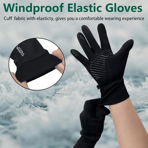 Kids Winter Cycling Gloves Touchscreen Thermal Fleece Sports Gloves for Boys Girls Anti-Slip Outdoor Gloves for Bike Cycling Skiing Running in Kuwait