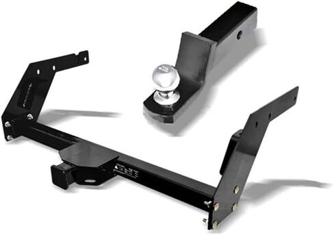 Class 3 Black Trailer Hitch Hitiver Weather مع 2 بوصة محملة أنبوب تثبيت متوافق مع 1984-1995 بيك آب تويوتا in Kuwait