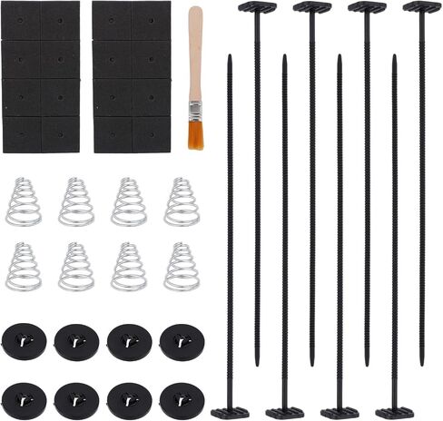 41pcs Car Fan Mounting Kit, Universal Electric Radiator Fan Mount Kit Transmission Cooler Installation Set with Cable Zip Ties Mounting Snaps Pads Springs & Cleaning Brush in Saudi Arabia