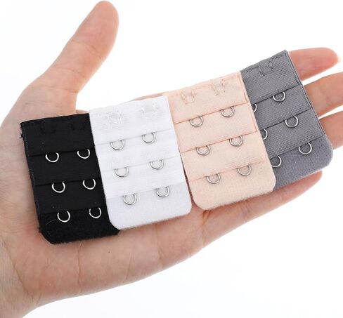 8PCS Women's Bra Extender 2 Hook 3 Row, Lady's Bra Extender Bras Band, Elastic Strap Extenders 2 Hook for All Common Bras Models, Soft Stretchy Back Extension Straps for Brassiere Strap Extension in Saudi Arabia