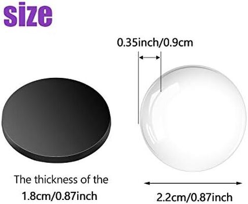 Ceramic Magnets for Craft Fridge Refrigerator Magnets with Transparent Glass Cabochons Round Disc Ferrite Ceramic Magnets for DIY Fridge Craft Making Magnet with Adhesive Backing in Saudi Arabia