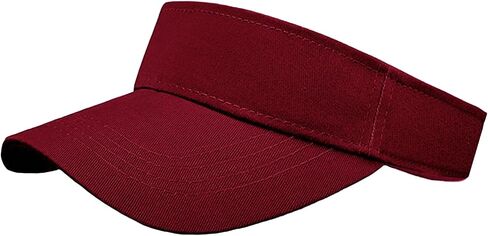 1 Piece of Burgundy Sun Visor Hat Adjustable Sport Visors for Women and Men (One Size) in Saudi Arabia