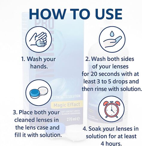 Pro-Vision-Multi Purpose Contact Lens Solution, All-in-One Multi-Purpose Cleaner with Lens Case, Advanced Formula Lens Cleaner, Cleans & Moisturizes Soft & Silicon Hydrogel Lenses (60ml/2 Fl Oz) in Saudi Arabia