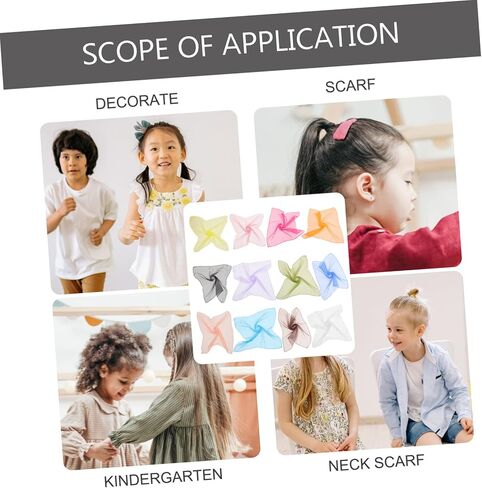 12Pcs Multi Color Dance Scarves for Square Juggling Scarves Versatile Props for Dance and Play for Parties and Performances in Kuwait