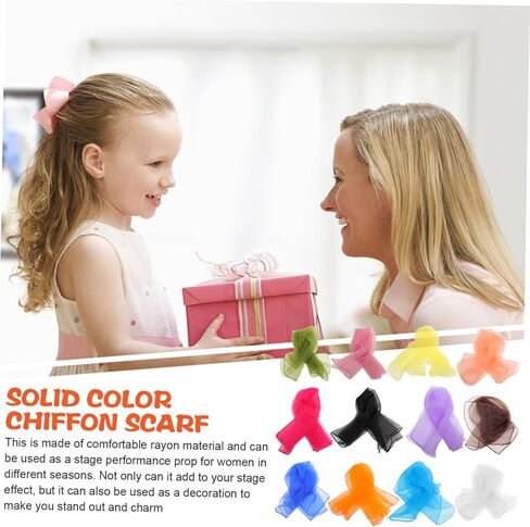 12Pcs Multi Color Dance Scarves for Square Juggling Scarves Versatile Props for Dance and Play for Parties and Performances in Kuwait