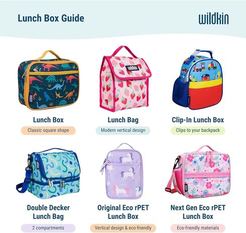 Wildkin Kids Insulated Lunch Bag for Boys & Girls, Reusable Lunch Bag is Perfect for Daycare & Preschool, Ideal Size for Packing Hot or Cold Snacks for School & Travel Lunch Bags (Horses) in Kuwait