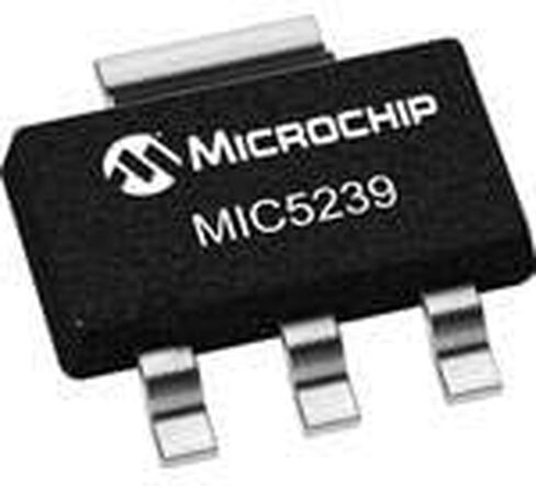 Microchip Technology, MIC5239-5.0YS-TR, LDO Regulator Pos 5V 0.5A Automotive 4-Pin(3+Tab) SOT-223 T/R (250 Item/s) in Saudi Arabia