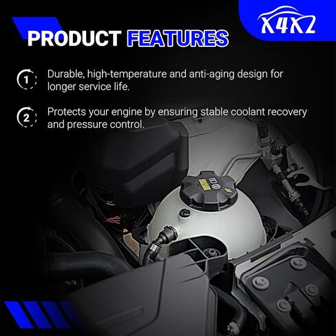 603-880 Coolant Overflow Reservoir Tank with Cap &Sensor For 2012-2019 BMW 120i 220i 228i 320i 320i 328i 428i 520i L4 2.0L Replaces#17137642158 17137609469 in Saudi Arabia