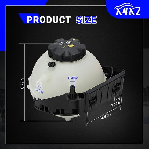 603-880 Coolant Overflow Reservoir Tank with Cap &Sensor For 2012-2019 BMW 120i 220i 228i 320i 320i 328i 428i 520i L4 2.0L Replaces#17137642158 17137609469 in Saudi Arabia