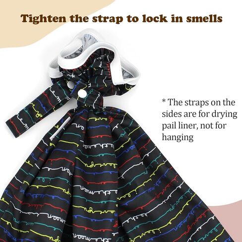 Mama Koala Pail Liner for Cloth Diapers, Reusable and Washable Waterproof Pail Liner with Strap for Diaper Pails, 2 Pack(P001) in Kuwait