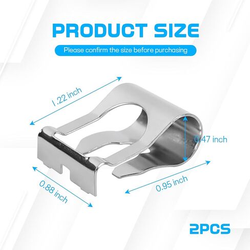 Wuyaoyao 2PCS Windscreen Wiper Linkage Clip, Windshield Wiper Motor Linkage Repair Clip Kit, Repair Clamp for Automotive Wipers Arms Link Bushings, Car Accessories for Trucks SUVs (2 PCS) in Saudi Arabia