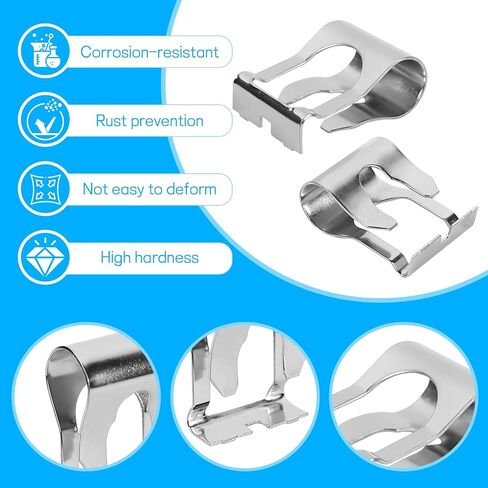 Wuyaoyao 2PCS Windscreen Wiper Linkage Clip, Windshield Wiper Motor Linkage Repair Clip Kit, Repair Clamp for Automotive Wipers Arms Link Bushings, Car Accessories for Trucks SUVs (2 PCS) in Saudi Arabia