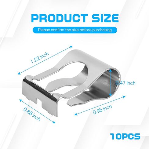 Wuyaoyao 2PCS Windscreen Wiper Linkage Clip, Windshield Wiper Motor Linkage Repair Clip Kit, Repair Clamp for Automotive Wipers Arms Link Bushings, Car Accessories for Trucks SUVs (2 PCS) in Saudi Arabia