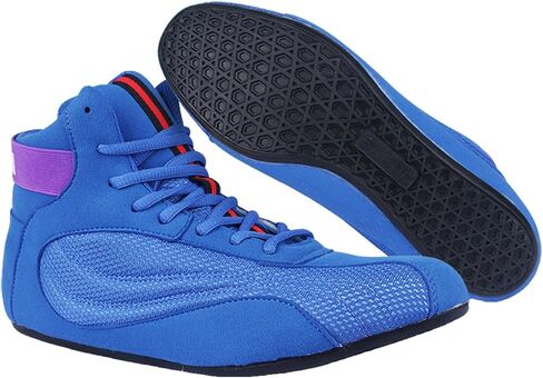 Men's Boxing Boots, Wrestling Sport Sneakers for Men Women Breathable Bodybuilding Fitness Shoes Youth Wrestling Footwear in Saudi Arabia