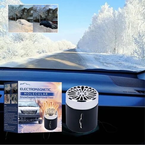 2PCS 2025 New Electromagnetic Car Snow Removal Device - Anti-Freeze Molecular Interference Deicer, Portable Microwave Defroster, Winter Tool, Car Glass/Window Quick Deicing Instrument in Saudi Arabia