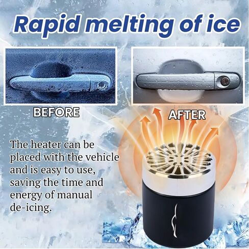2PCS 2025 New Electromagnetic Car Snow Removal Device - Anti-Freeze Molecular Interference Deicer, Portable Microwave Defroster, Winter Tool, Car Glass/Window Quick Deicing Instrument in Saudi Arabia