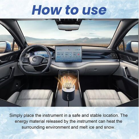 2PCS 2025 New Electromagnetic Car Snow Removal Device - Anti-Freeze Molecular Interference Deicer, Portable Microwave Defroster, Winter Tool, Car Glass/Window Quick Deicing Instrument in Saudi Arabia
