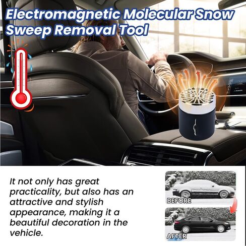 2PCS 2025 New Electromagnetic Car Snow Removal Device - Anti-Freeze Molecular Interference Deicer, Portable Microwave Defroster, Winter Tool, Car Glass/Window Quick Deicing Instrument in Saudi Arabia