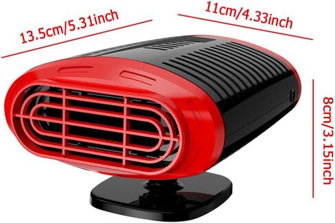سخان السيارة ، قم بتوصيل أخف سجائر مع حامل شفط ، 120 واط 12V ترقية محمولة الزجاج الأمامي سريع التدفئة defogger deferster demister & cooling Car Fan 2 in 1 in Kuwait