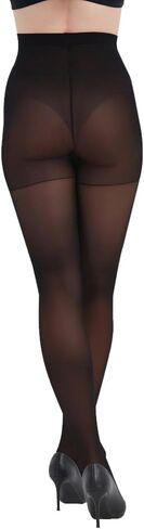 3 Pairs 30 Denier Sheer Rip Resistant Tights for Women - Control Top Not Rip Pantyhose with Reinforced Toes in Saudi Arabia