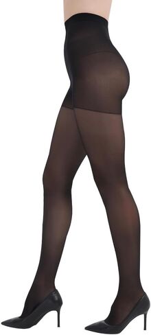 3 Pairs 30 Denier Sheer Rip Resistant Tights for Women - Control Top Not Rip Pantyhose with Reinforced Toes in Saudi Arabia