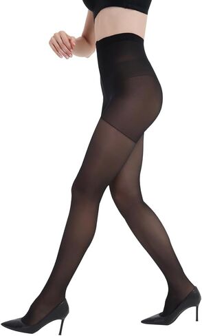 3 Pairs 30 Denier Sheer Rip Resistant Tights for Women - Control Top Not Rip Pantyhose with Reinforced Toes in Saudi Arabia
