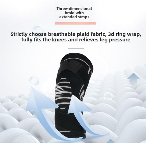 Dual-Strap Elastic Silicone Knee Pad | Spring Support for Running, Fitness & Sports, Anti-Collision Protection with Anti-Slip Design 1 in Saudi Arabia