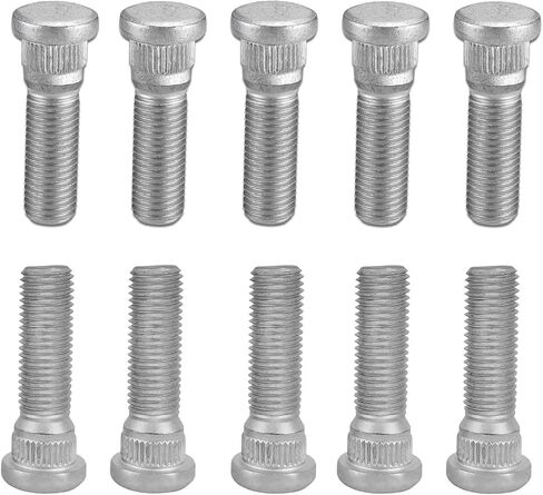 أزرار 10pcs عجلات ، براغي العروة ، بطول 48 ملم و M12x1.5 براغي العروة الصلب ، إكسسوارات السيارة مجموعة العلة العجلة المتوافقة مع Chevy Lexus Toyota Scion Pontiac استبدال OEM#610-266 ، 90942-02049 (10pcs) in Saudi Arabia