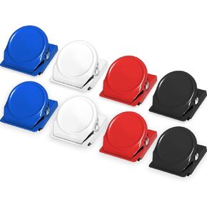 Olivo Magnet Clips 9 Pack Magnetic Clips for Classroom Whiteboard Refrigerator Fridge, Assorted Colors in Saudi Arabia