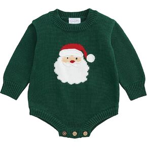 Mud Pie Boys Kids Christmas Green Santa Sweater Bubble in Kuwait