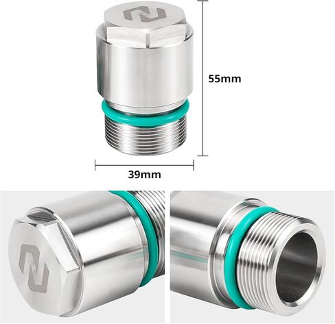 Nicecnc 39mm Fork Tube Extensions 1 "من الفولاذ المقاوم للصدأ متوافق مع Harley Sportster 883 XLH883 1994 2000 2001 ، Sportster 883 Low XL883L 2006 2007 2009 ، انظر Fitments in Kuwait