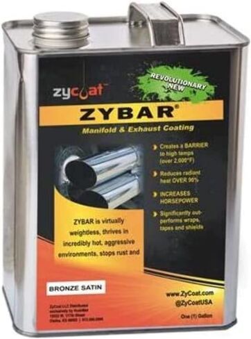 Zycoat Zybar 13128 طلاء درجات الحرارة العالي - الألومنيوم - الفضة ، جالون 1 - 8 حزمة in Kuwait