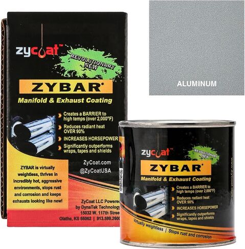 Zycoat Zybar 13128 طلاء درجات الحرارة العالي - الألومنيوم - الفضة ، جالون 1 - 8 حزمة in Kuwait