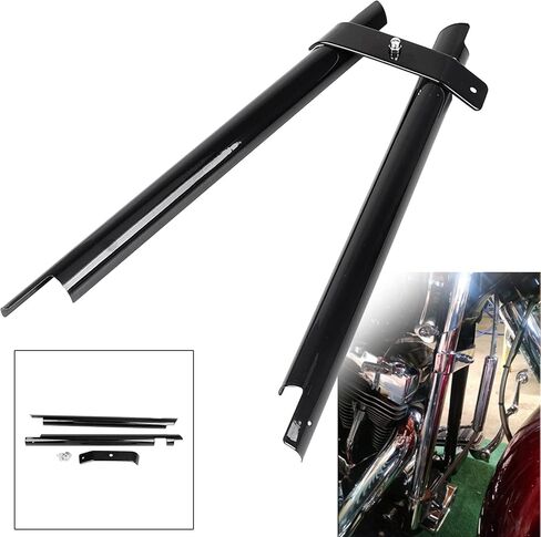 غطاء إطار الأنبوب لأسفل لـ Harley Softail deuce FXSTD 2000-2006 FAT BOY EFI FLSTFI 2001-2006 Heritage Springer FLSTS 2000-2003 Softail Springer Classic FLSTSC 2005-2006 ، Chrome in Saudi Arabia