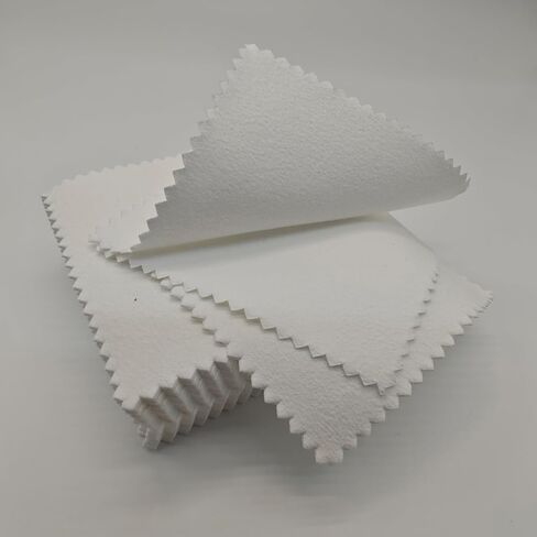 50pcs تنظيف المجوهرات قطعة قماش تلميع القماش للذهب الفضي الجنيه الذهب البلاتين البلاتين الصغيرة (3 "× 3") in Kuwait