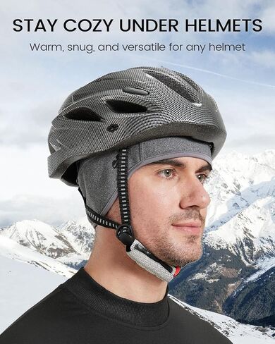 زيليو 2XL/XL/L/M/S Fleece Skull Cap ، قبعات التزلج الحرارية ، بطانة خوذة ركوب الدراجات ، قبعة قبعة رياضية شتوية للرجال نساء in Saudi Arabia