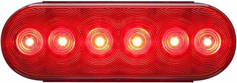 عدد الأسطول البصري 6-diode 6 بوصات مصفاة بيضاوي LED توقف ، ذيل و Turn Trailer Light ، أحمر in Saudi Arabia