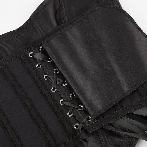 Shymmuo Women Black Corset Tops Satin Summer Out Out Bustier Bustier Top for Party ، Gothic ، Halloween Complees in Kuwait